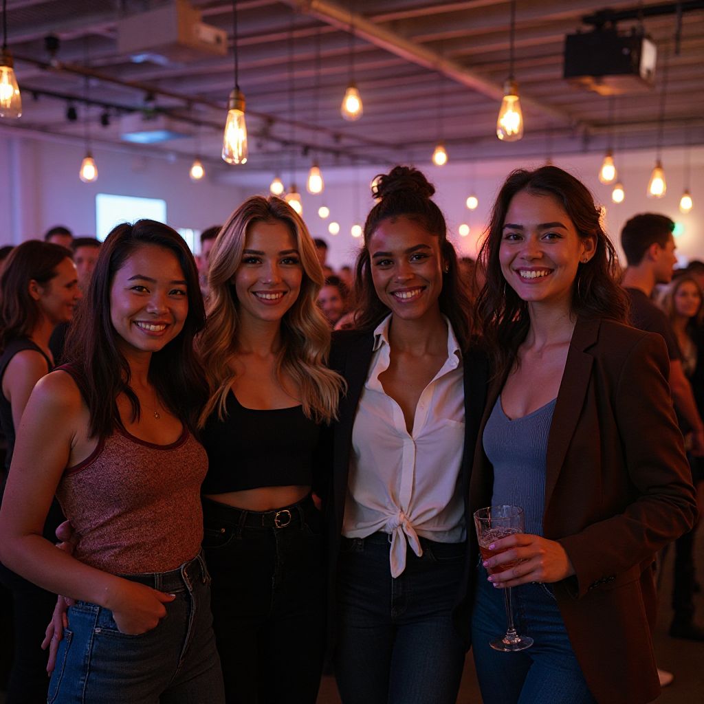 The original founders of Creative Vibes at their first event