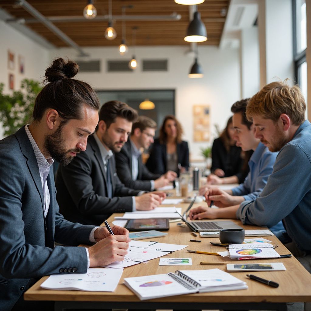 Corporate creative workshop session