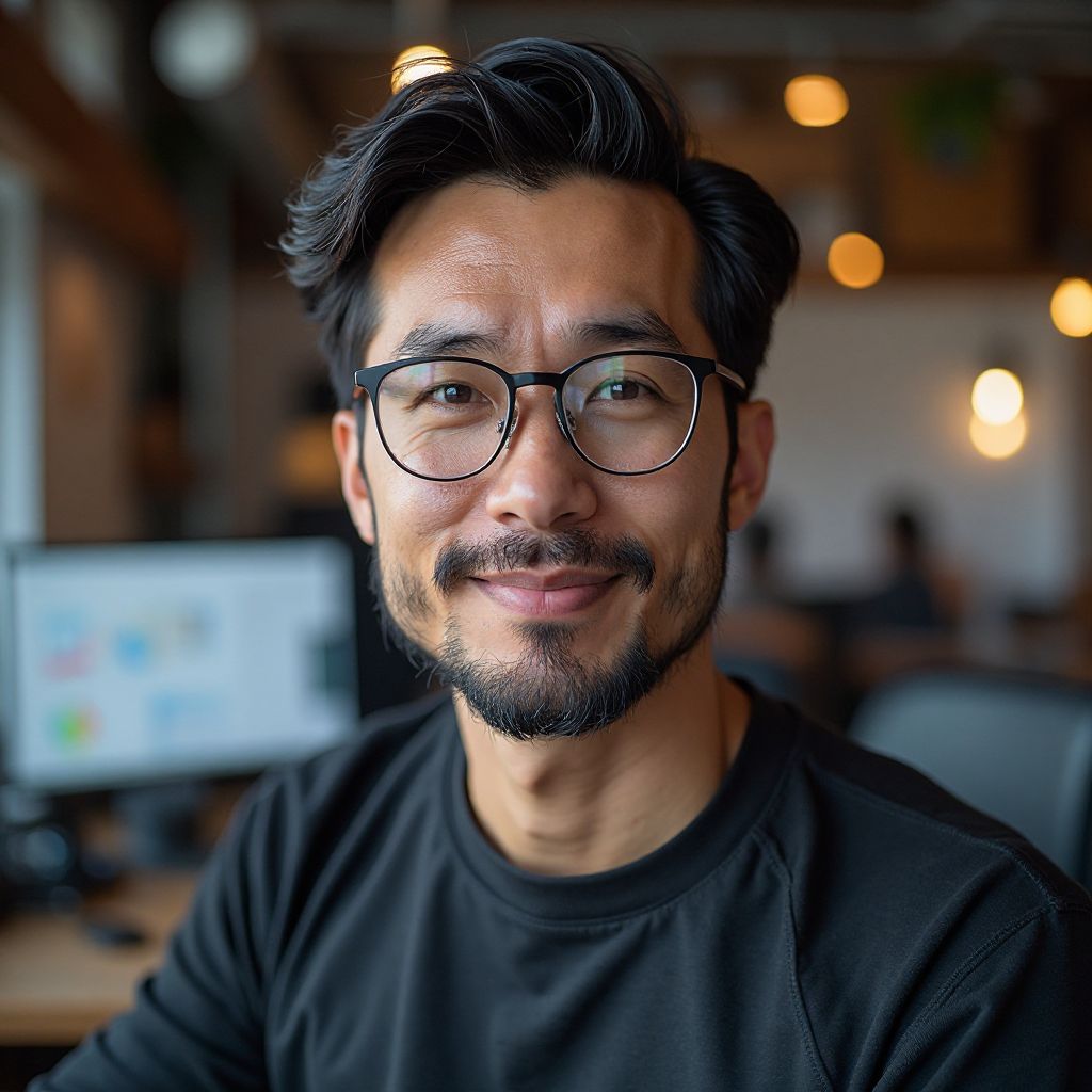 Portrait of Marcus Chen, Technical Director