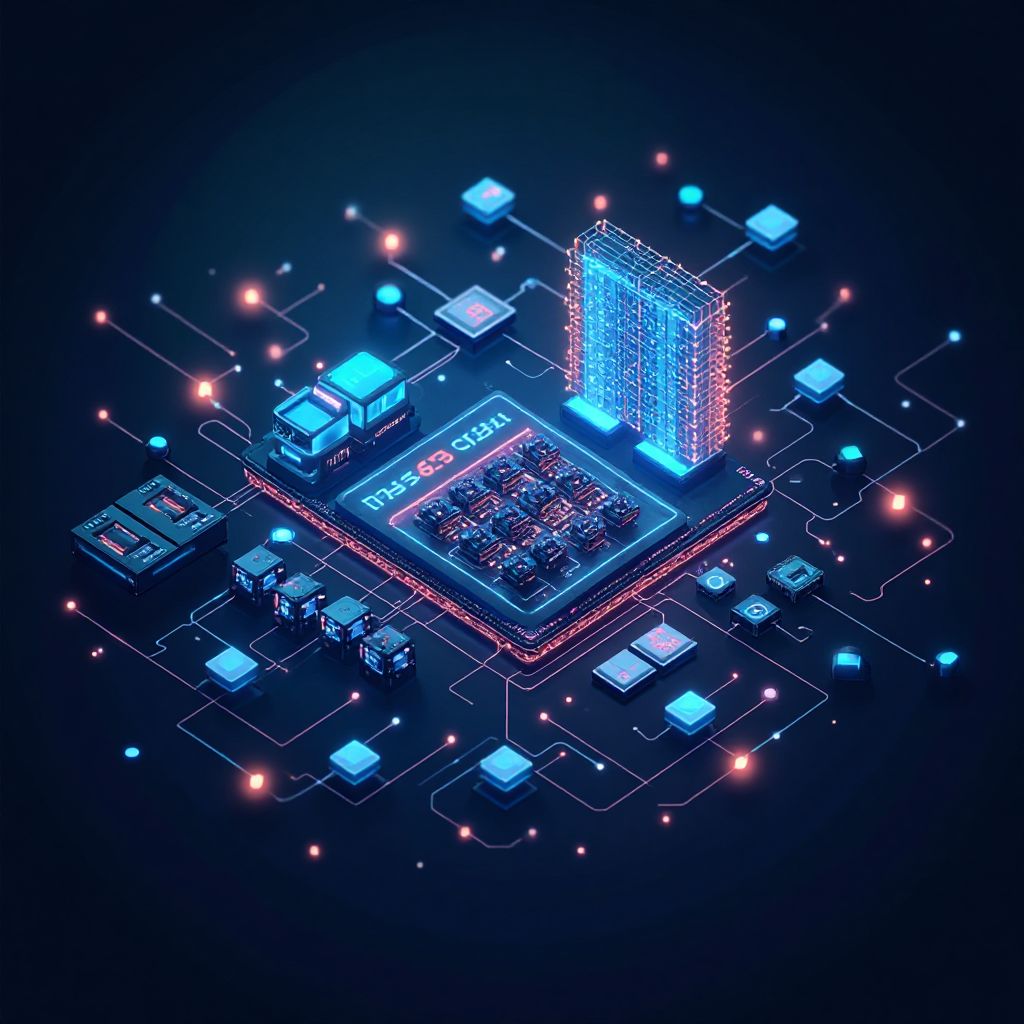 Technology integration icon