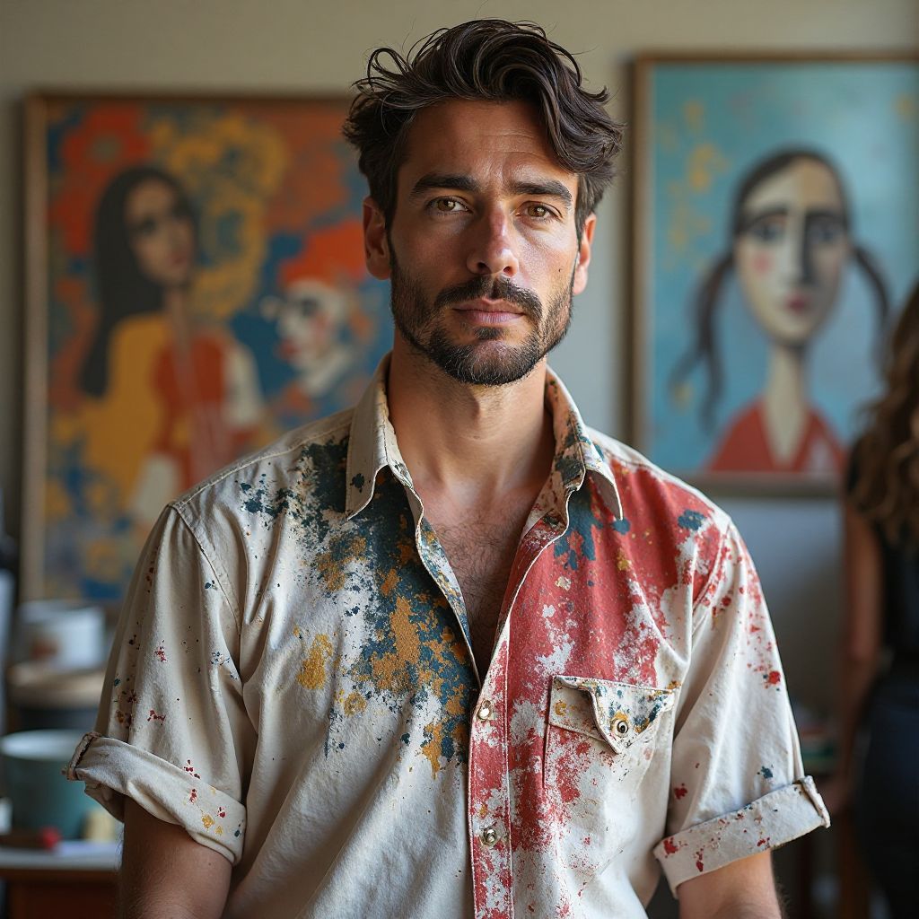 Portrait of Julian Mercer, Visual Artist