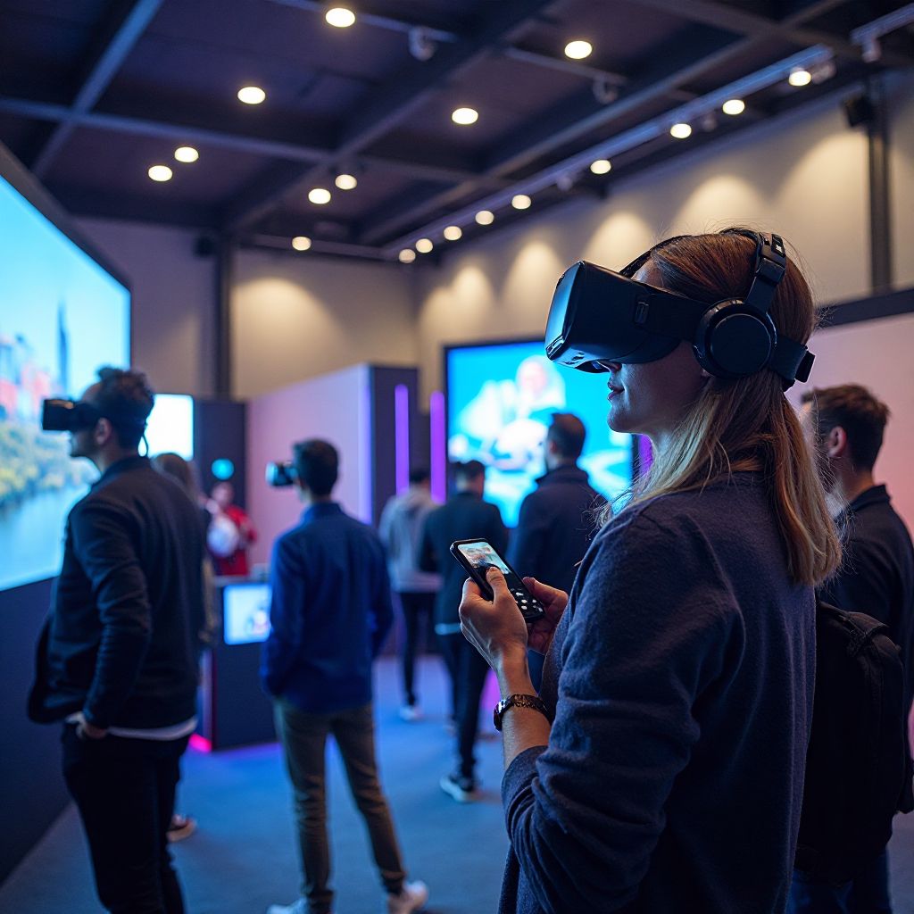 Virtual reality experience booth